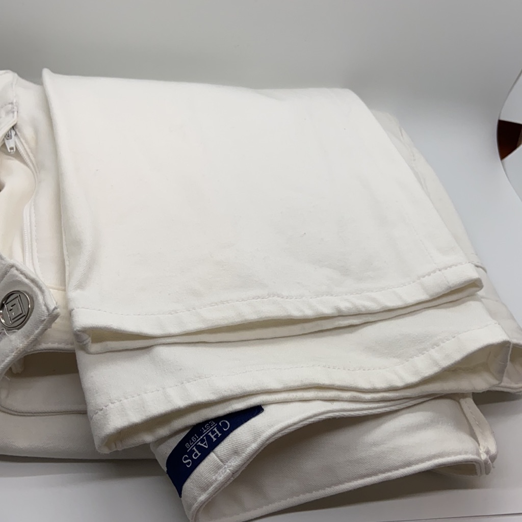 Chaps White Jeans